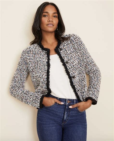 chanel look alike long jacket|Chanel style jackets at shein.